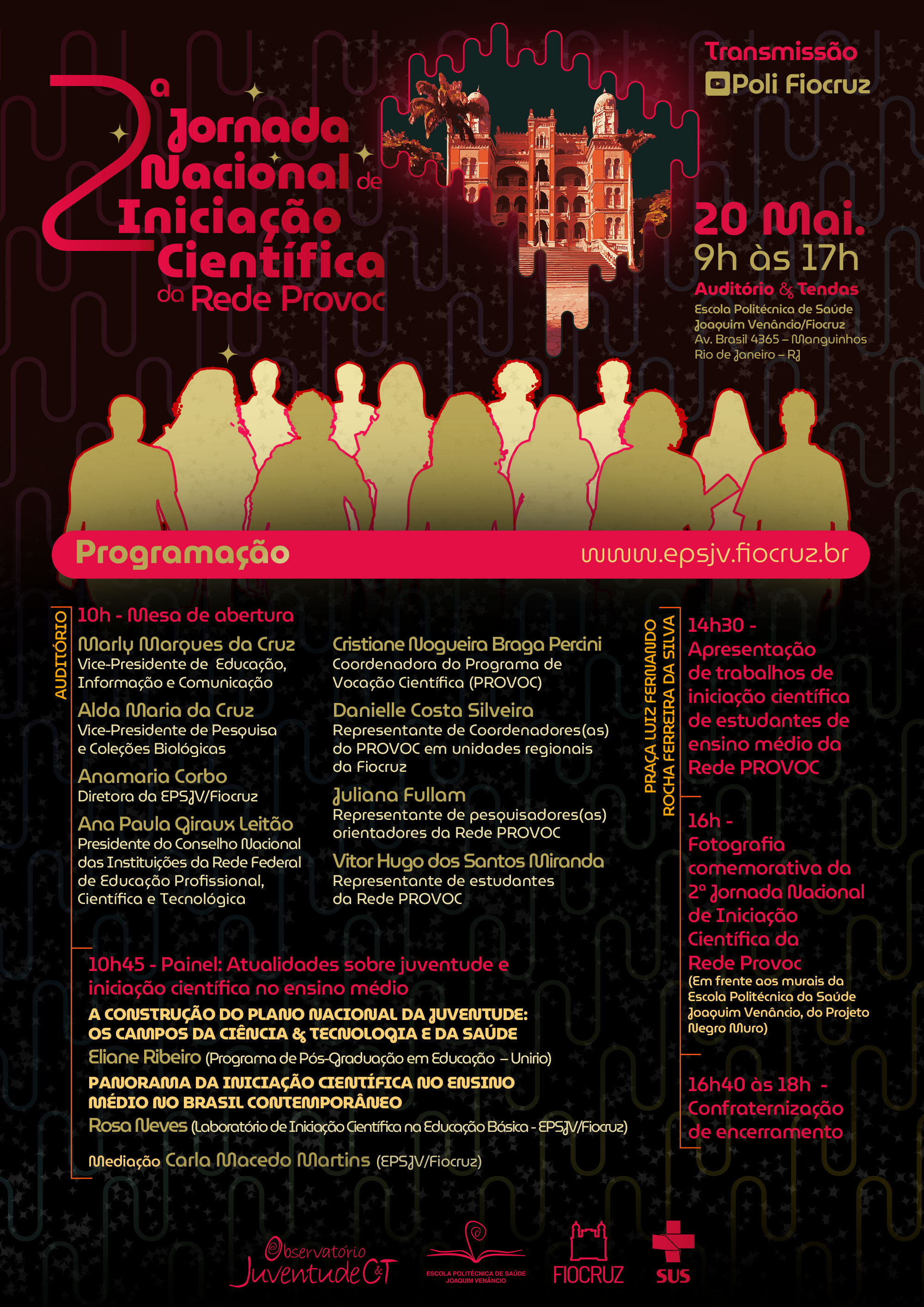 programação da segunda jornada nacional da rede provoc
